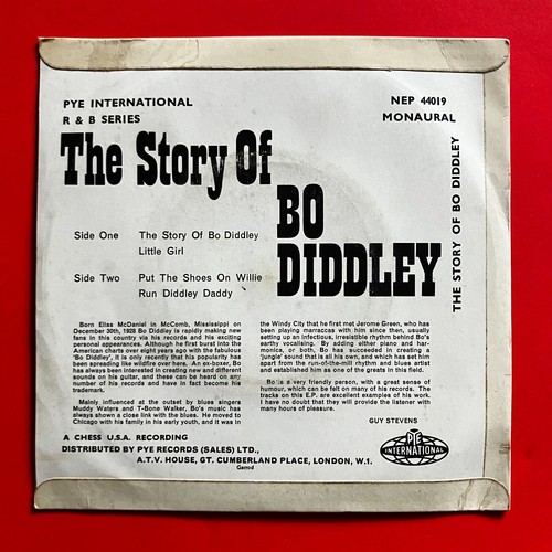 Bo Diddley Vinyl Record The Story Of Bo Diddley 4 Track 7" EP 1964 UK Pressing - Picture 5 of 5
