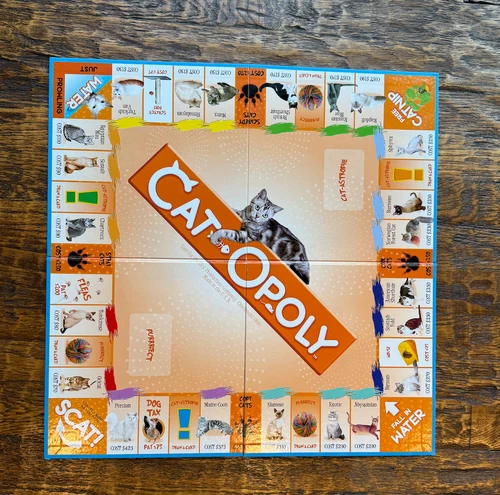 Cat-Opoly Monopoly Board Game  for the Sky Cat Lovers (Board ONLY, not complete)