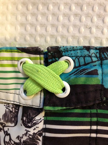 Joe Boxer - Swim Trunks - Youth - Medium (8) Blue, Black, Yellow, Green Shorts - Picture 11 of 18
