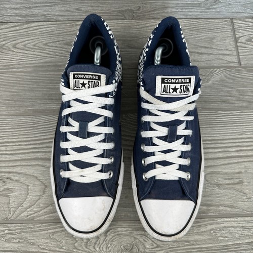 Zapatos Tenis Converse All Star Azul Marino Blanco Hombres 10/Mujeres 12 Prendas para el torso bajo - Imagen 2 de 10
