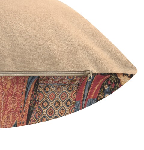 Medieval Hearing Lady Unicorn European Cushion Cover Home Decor Pillow 18x18 in - Picture 8 of 12