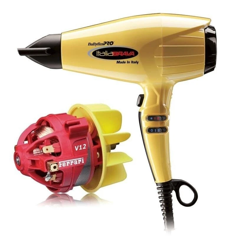BRAND NEW! STILL SEALED! BaByliss BABFB1 Italia Brava Hair Dryer Yellow - Image 2 of 3