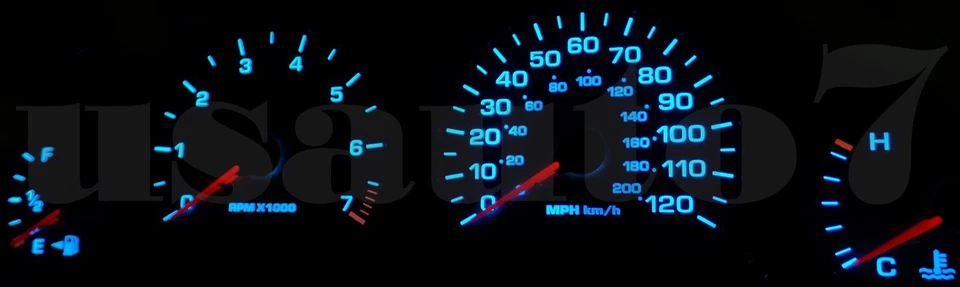 Dash Cluster Gauge AQUA BLUE LED LIGHT BULB KIT Fit 98-04 Dodge Intrepid 2nd Gen - Изображение 4 из 4