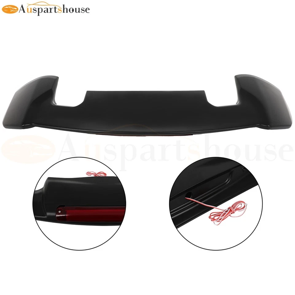 Roof Spoiler w/LED 3RD Brake Light For 2014-2019 Honda Fit - Imagem 3 de 4