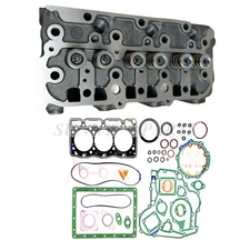 D1305 Complete Cylinder Head Assy & Full Gasket Set fits Kubota Engine