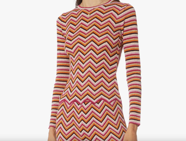 Wie fabelhaft!! Missoni M glitzerndes gestreiftes und Zickzack Top! Einmal getragen, XS