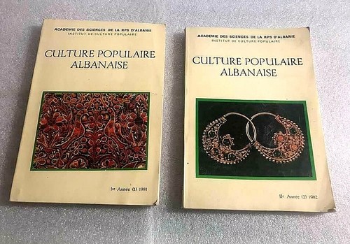 OLD 2 ALBANIAN BOOKS-CULTURE POPULAIRE ALBANAISE-1&2 ANNEE-1981-1982-COMMUNISM-R - Picture 2 of 26