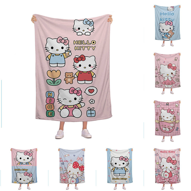 3D HelloKitty, Hello Kitty, Sanrio, Napping Blanket, Sofa, Bed Sheet, Blanket