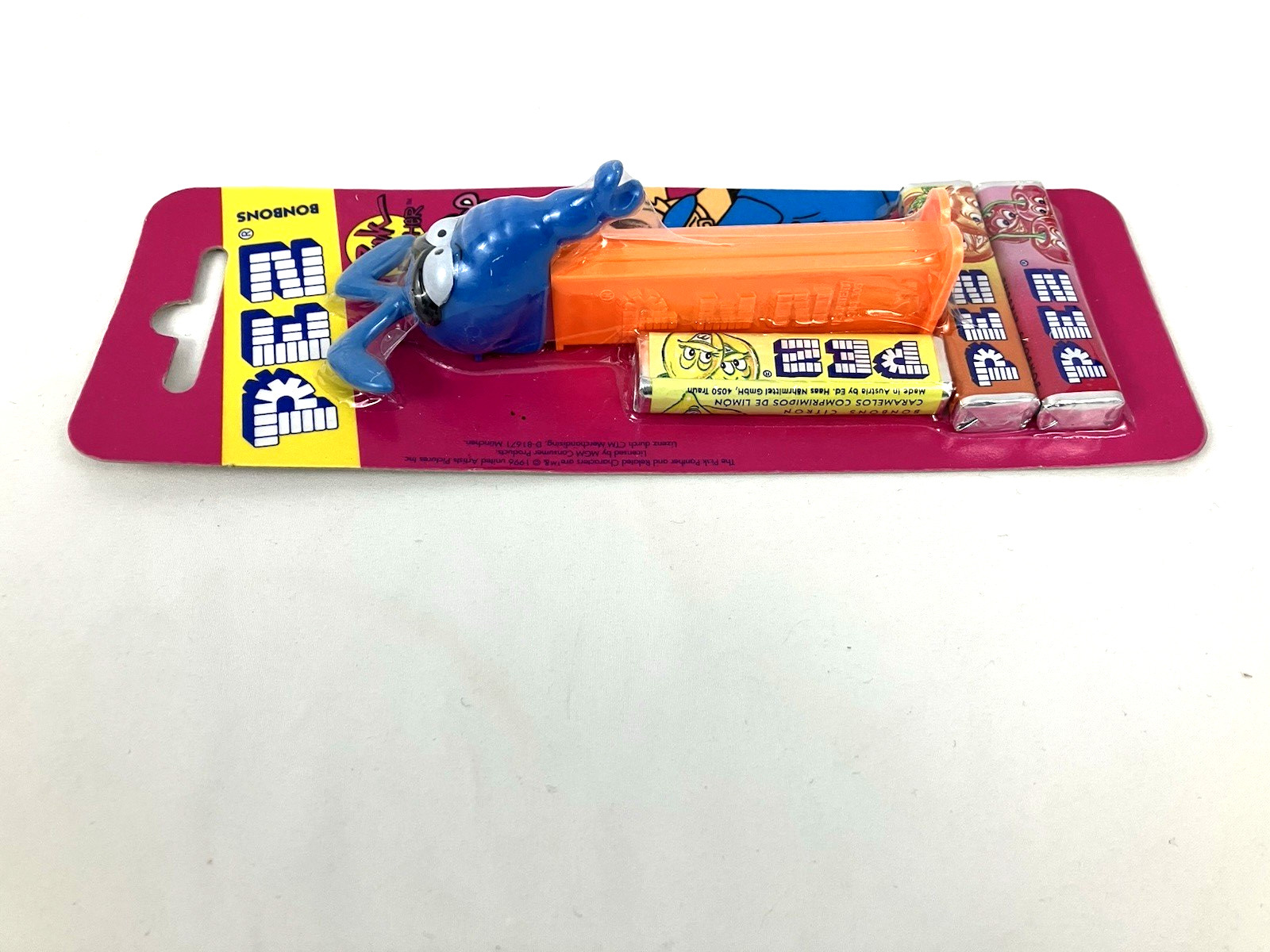 Lot of 2 Pez Pink Panther Bonbons European, Pink Panther & Aardvark (1997) New