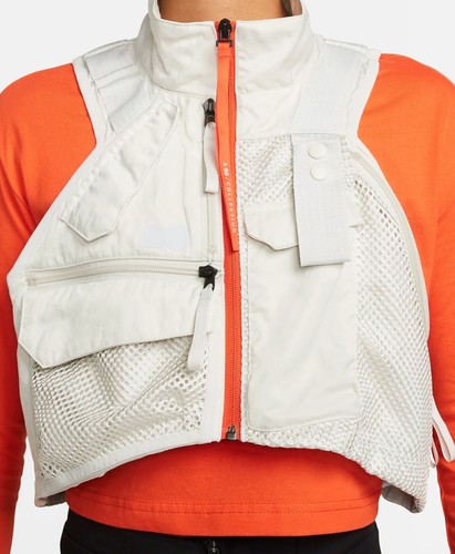Womens Nike Naomi Osaka Tennis Vest Gilet Beige DJ9790-072 Size Medium - Picture 3 of 8