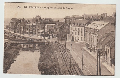 Wimereux France Postcard Vue prise du hant du Viaduc Circa 1937