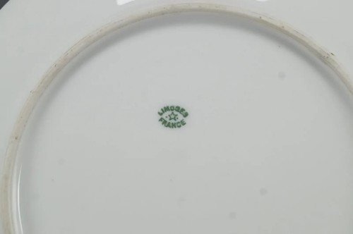 Latrille Limoges Hand Painted Large Pale Pink Roses 8 3/4 Inch Plate C.1899-1913 - Picture 8 of 8