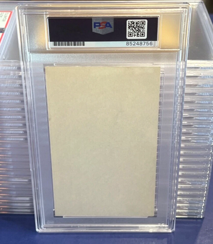 George Strickland Signed 3x5 Index Card 1950's Baseball PSA COA - Image 3 of 3