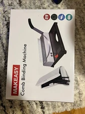 MAKEASY Comb Binding Machine A4, A5 Letter Size Comb Binder Full Handle