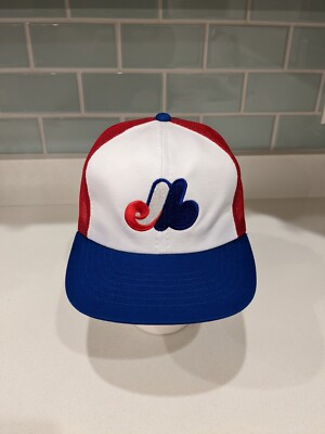 Vintage MLB Montreal expos Snapback trucker Hat sports specialties made in korea