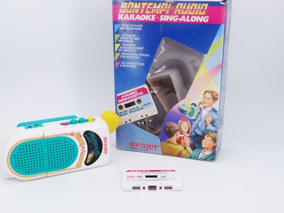 Sing Along Karaoke Vintage Kassetten Spieler Walkman Bontempi Audio 90er Jahre