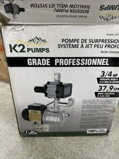 K2 WPS07505PCK 3/4 HP Stainless Steel Automatic Booster Pump