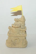 Mr Sandman Sandcastle With Flag Sculpture 1984 Real Sand Made Canada sand castle