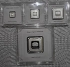 Rare Geiger Schloss Güldengossa Silver 0.999 SET of 4 BARS - 1g 5g 10g 1oz