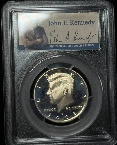 PCGS PR69DCAM - 2008 S Kennedy Silver 50C Proof Half Dollar Coin - 133