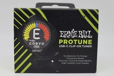 Brand New Ernie Ball ProTune USB-C Rechargeable Clip-on Tuner 9627