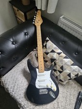 Lindo strat/tele Style rock electric guitar Black 4/4 6 string right hand