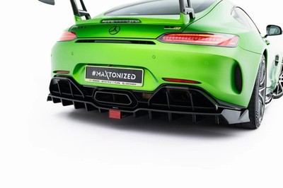 Street+ Mittlerer Diffusor RACE Heck Ansatz + LED passend für Mercedes-AMG GT R 