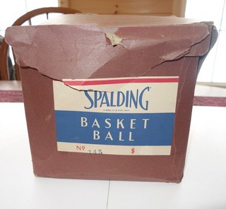 Vintage Spalding Basketball w/ Box No. 145 | Fast Play | Original Box/Packaging