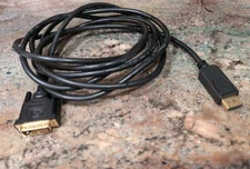 Display Port To DVI-D Computer Cable 10 Foot