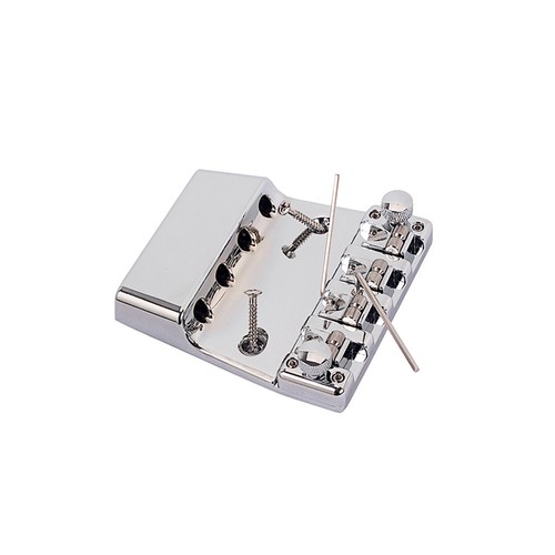 Quality Alloy Chrome Square Shape Bass Bridge for 4 String Rickenbacker Guitar F - Picture 5 of 7