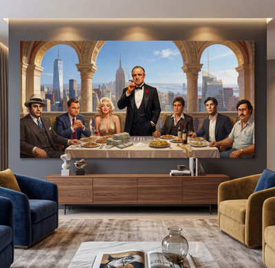 The Godfather, Mafia Macht auf Leinwand. Motivation kunst Wohnzimmerdekoration.