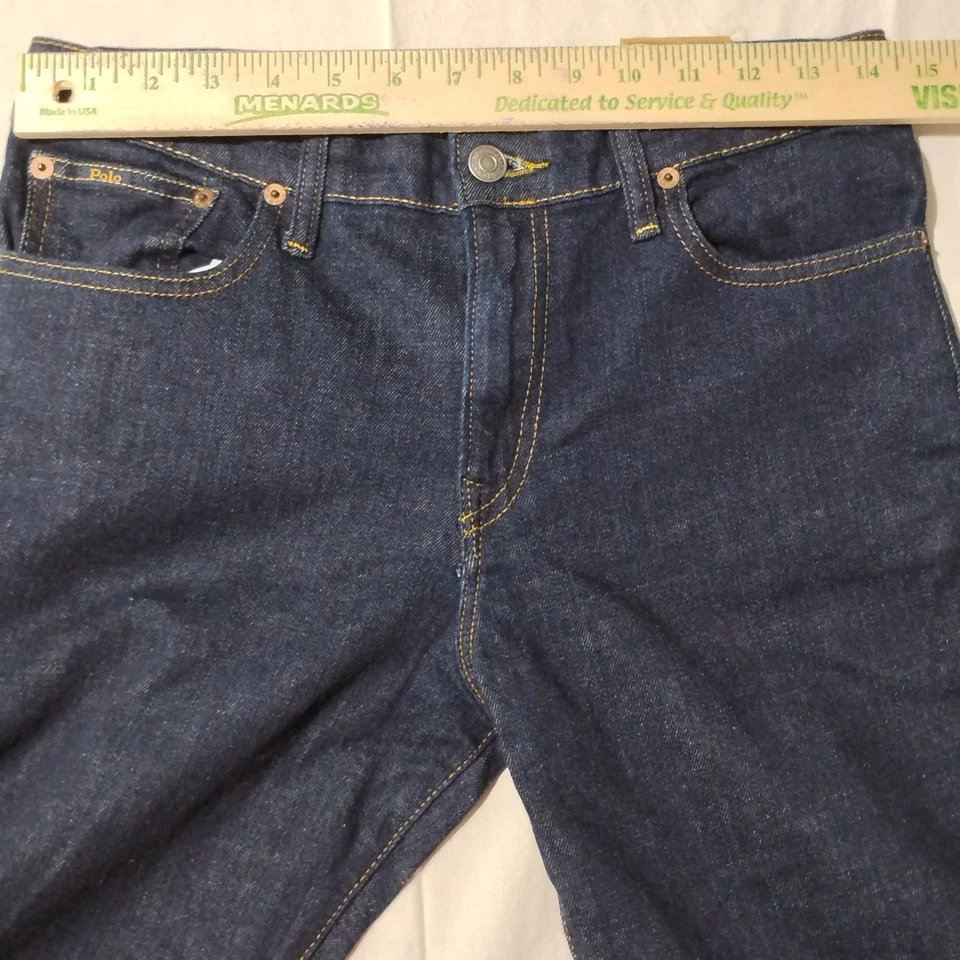 Polo Ralph Lauren Jeans Boys XL 18/20 Black Denim Hampton Straight Classiccore - Image 2 of 4