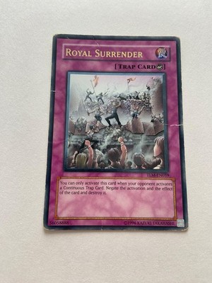 Yugioh Royal Surrender  TLM-EN059 Ultimate Rare The Lost Millennium - HP 