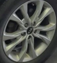 2021 Telluride OE Wheel 18x7-1/2 5 Spoke Split Spoke Silver Kia