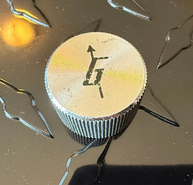 1970's Gretsch Aluminum knob - Image 2 of 4