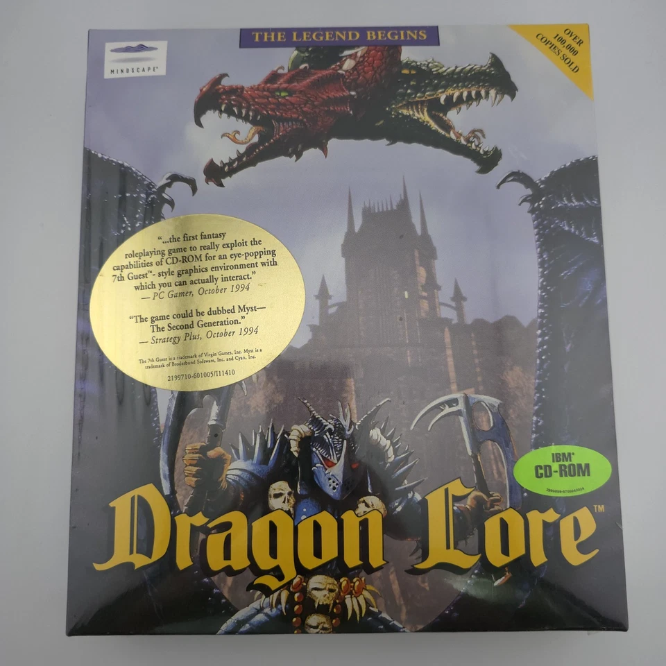 Dragon Lore: The Legend Begins, 1994, Big Box, New & Sealed - Image 2 of 4