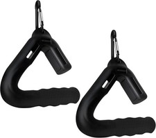 Ergonomic Neutral Grip Pull Up Handles, Portable Barbell Hooks for Fitness - NEW