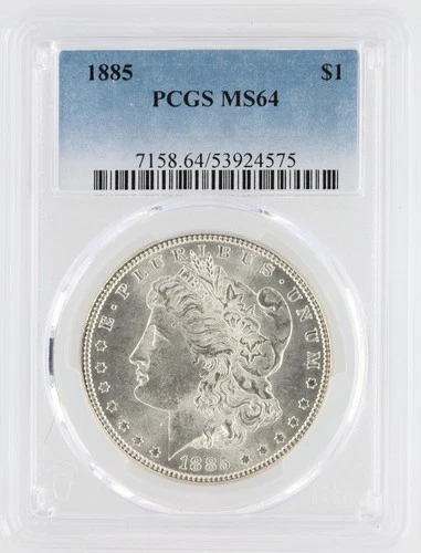 1885 Morgan Silver Dollar PCGS MS64 S$1 Philadelphia Minted No Reserve