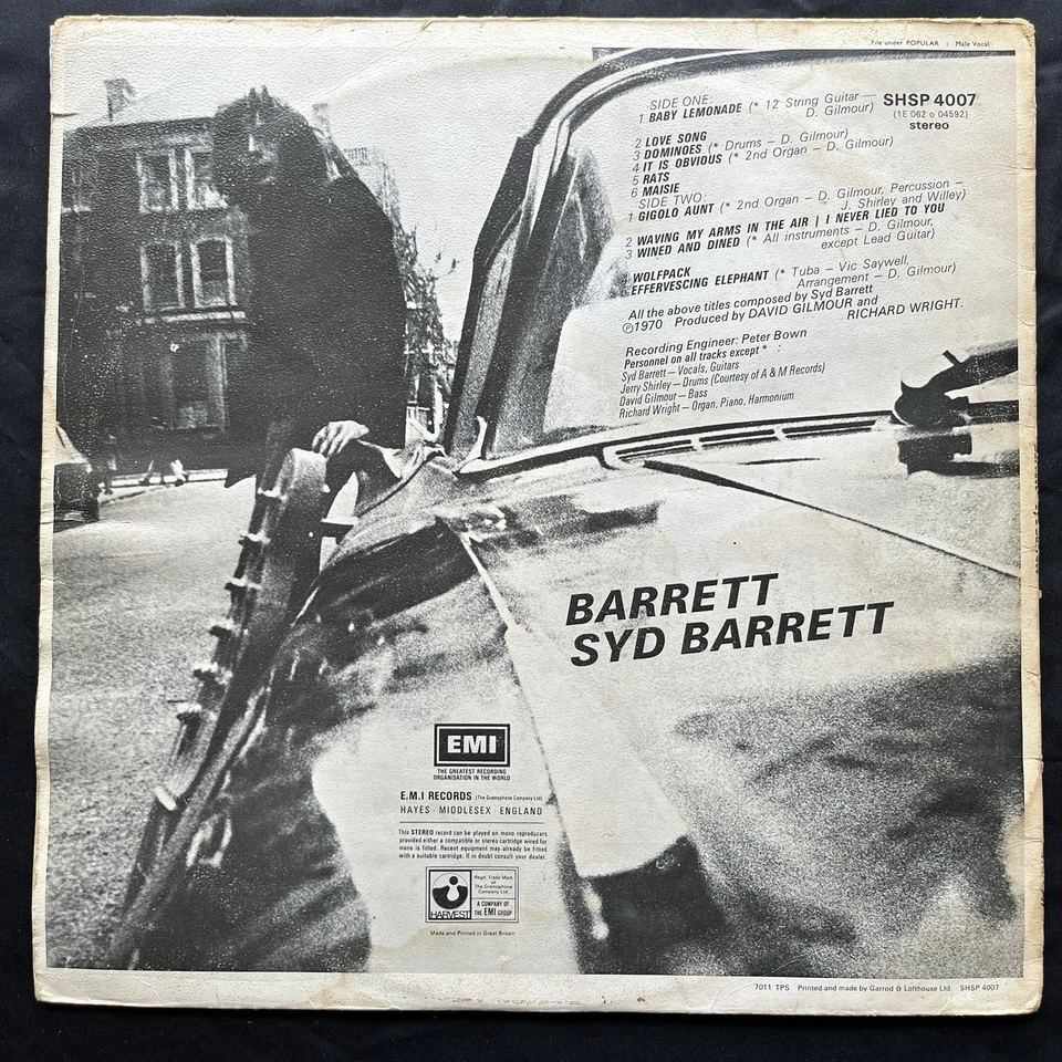 Syd Barrett – Barrett LP | UK Early 2nd Press w/ 1st Press Stamp A-1/B-1 | EX++ Foto 3 de 4