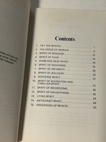 How to Try a Spirit by Mary Garrison 1976 Vintage Christian Paperback Book - Imagen 6 de 8