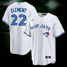 Ernie Clement #22 Blue Jays White Stitched Jersey 