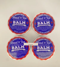 4 Packs Trader Joe's Head to Toe Moisturizing Balm Sealed No Greasy 4 Jars
