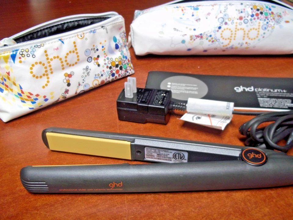 Modelador de desempenho profissional original ghd Good Hair Day 1” ferro liso - Preto - Imagem 2 de 4