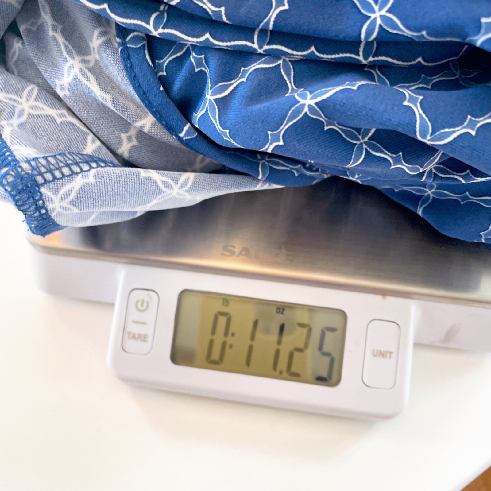 J. McLaughlin Blue and White Wrap Dress, Size Sma… - image 3