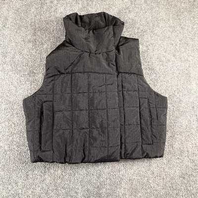 Reebok Thermowarm Graphene Vest Women s XS Black Puffer Quilted Gorpcore