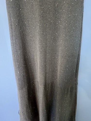 BRUNELLO CUCINELLI FABULOUS STYLISH SEQUIN KNIT ASYMMETRICAL DRESS, size S - Picture 8 of 17