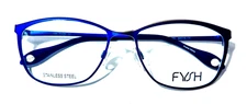 FYSH 3642 M201 BLUE OVAL UNISEX FULL RIM AUTHENTIC EYEGLASSES FRAMES 54-16-135