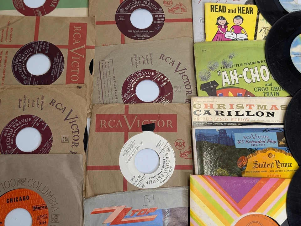 x50+ MIXED LOT 45 RPM Records Mixed Children's Pop Rock Musical Elvis Country - Image 2 of 4