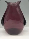 VINTAGE BLENKO  GLASS POUCH VASE #534 WINSLOW ANDERSON AMETHYST 10" X 9" Read!!