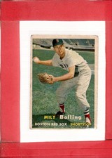 1957 Topps #131 Milt Bolling G Good Red Sox ID:70098